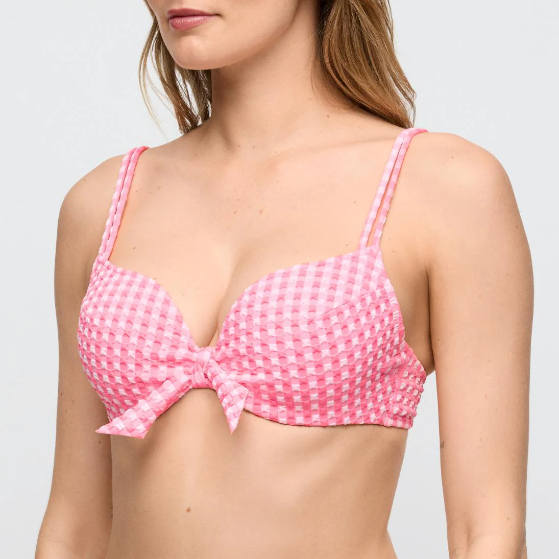 Mary Lynn Voorgevormde Bikini Top Hartvorm 1008516 Rose Gingham - Image 2