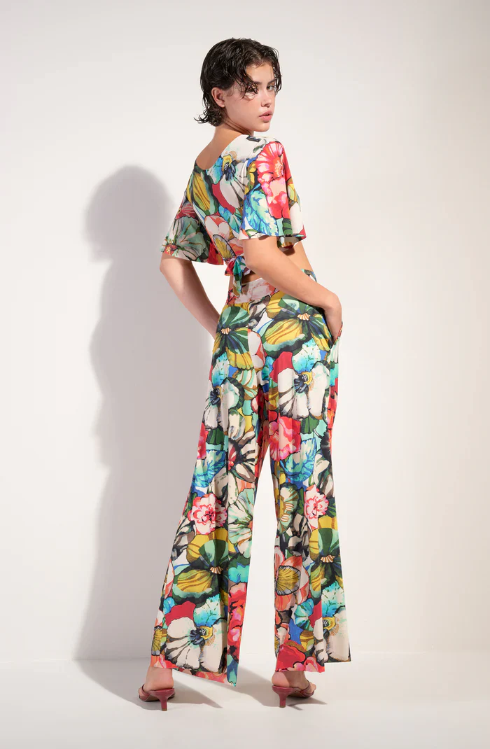 Flower Print Pantalon Pitta 69 Multicolor - Image 2