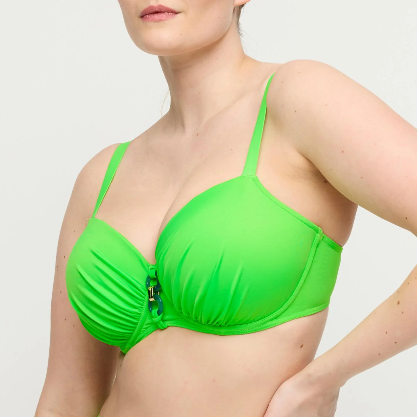 Pilon Voorgevormde Balconette Bikini Top 4014216 Neon Lime - Image 3