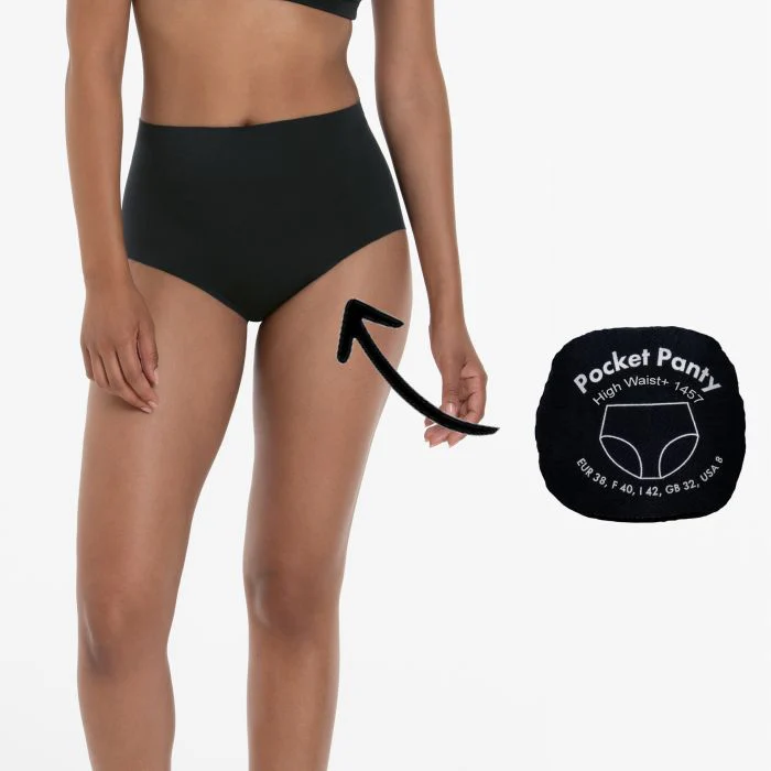Pocket Panty High Waist+ 1457 Zwart