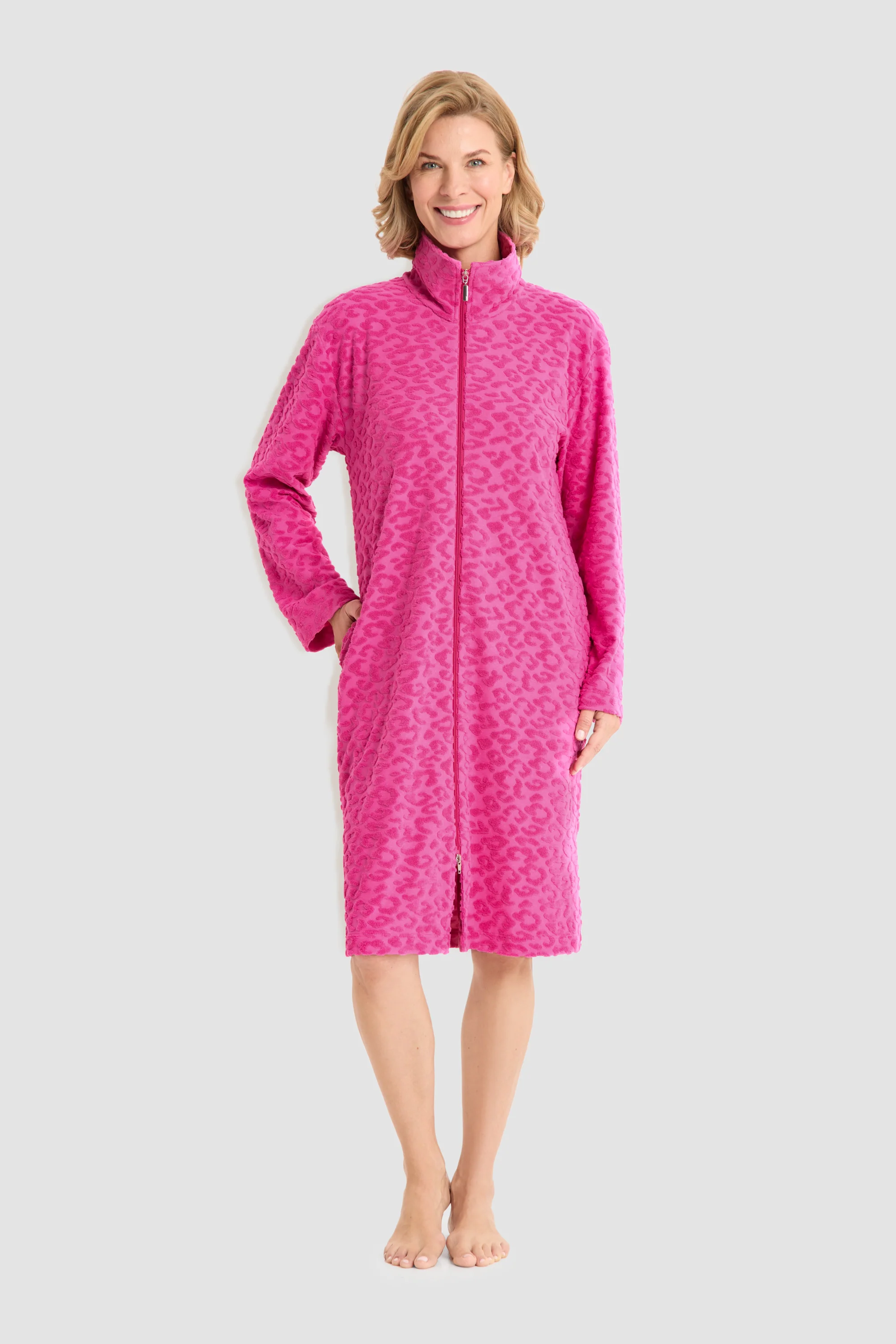 Poppy Badjas met Rits 1263209 PINK