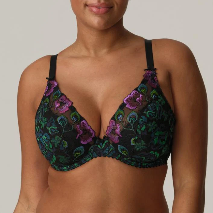 San Angel Padded Plunge Bh 0163492 Peacock Feather