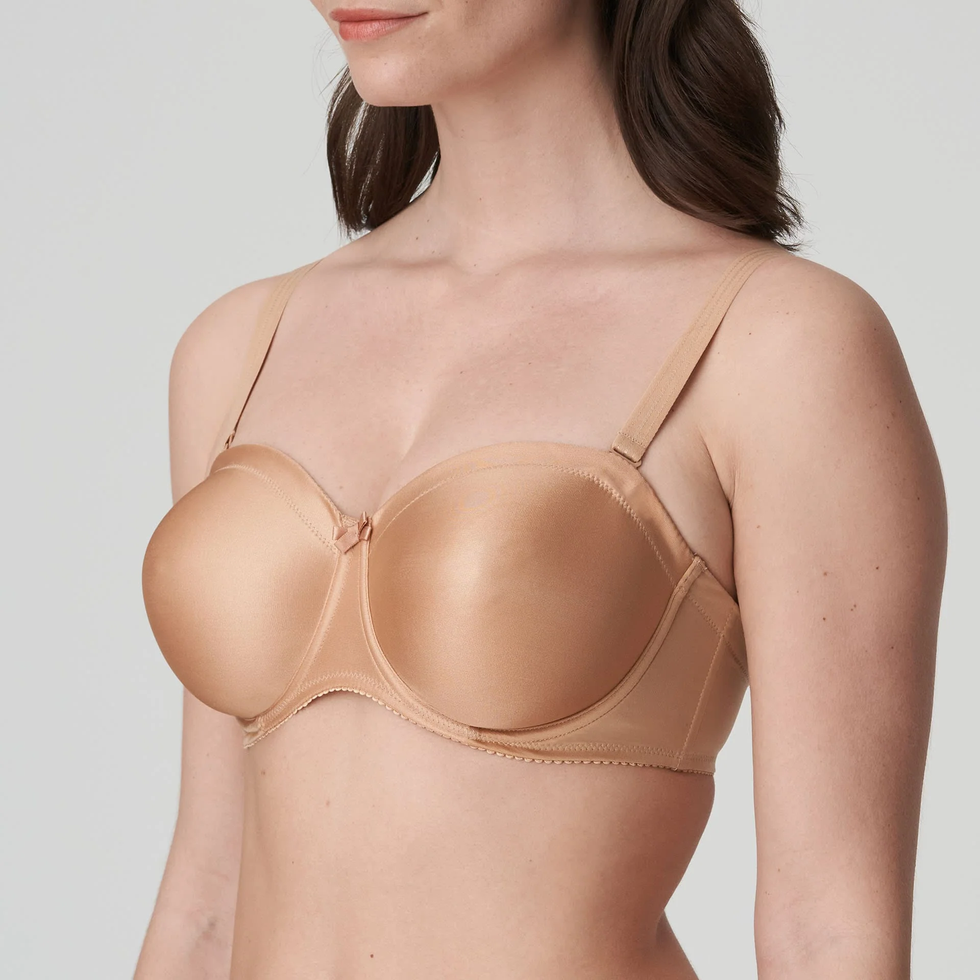 Satin Strapless Bh 0161331 Cognac - Image 3