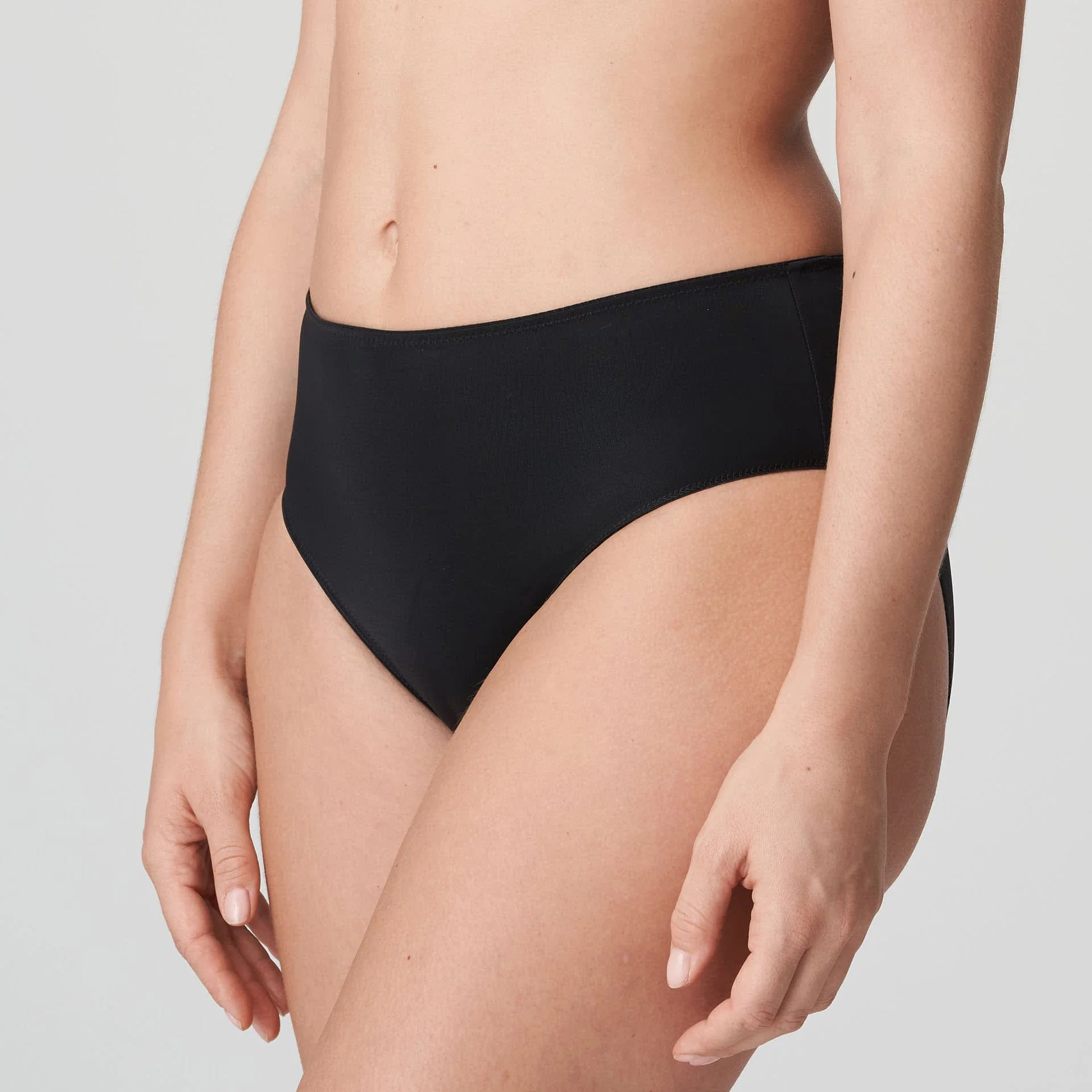 Satin Taille Slip 0561331 Zwart