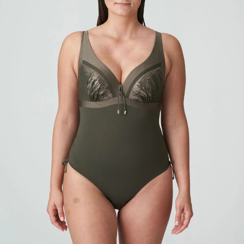 Aracruz Plunge Badpak met Beugel 4011839 Kaki