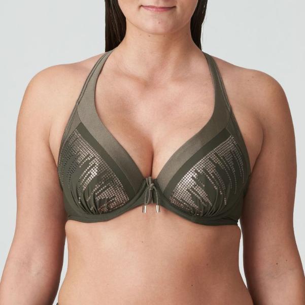Aracruz Plunge Halve Mousse Bikini Top 4011819 Kaki