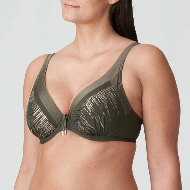 Aracruz Plunge Halve Mousse Bikini Top 4011819 Kaki - Image 2