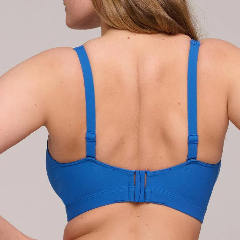 Aswan Triangel Bikini Top zonder Beugel 4012415 Delphinium Cheer Blue - Image 3