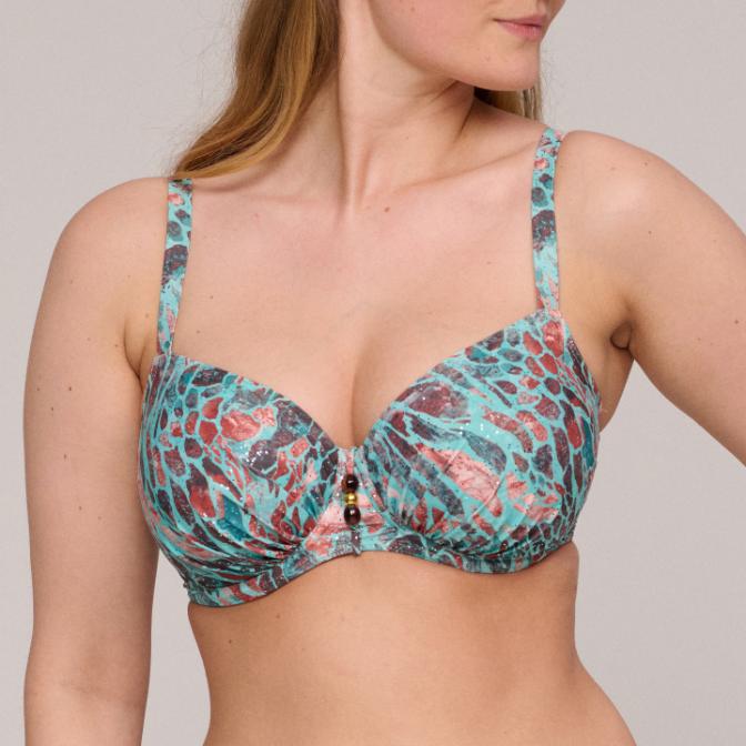Riyad Bikini Top met Beugel 4012810 Turquoise Seas