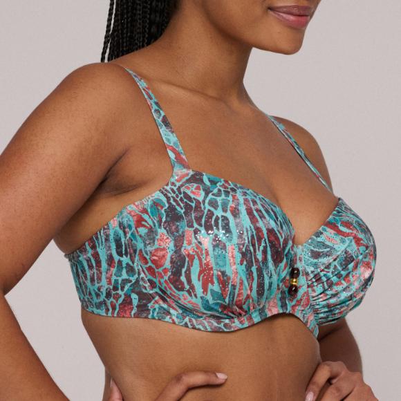 Riyad Voorgevormde Balconette Bikini Top 4012816 Turquoise Seas - Image 3