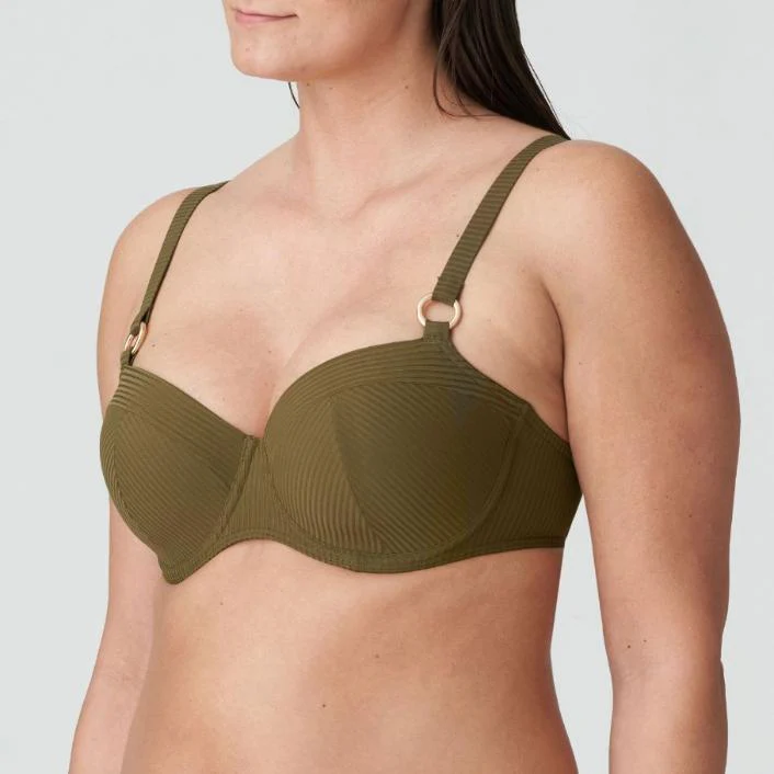 Sahara Voorgevormde Balconette Bikini Top 4006316 Olijf - Image 3
