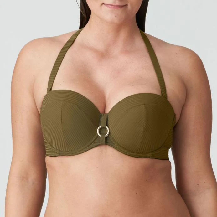 Sahara Voorgevormde Strapless Bikini Top 4006317 Olijf - Image 2