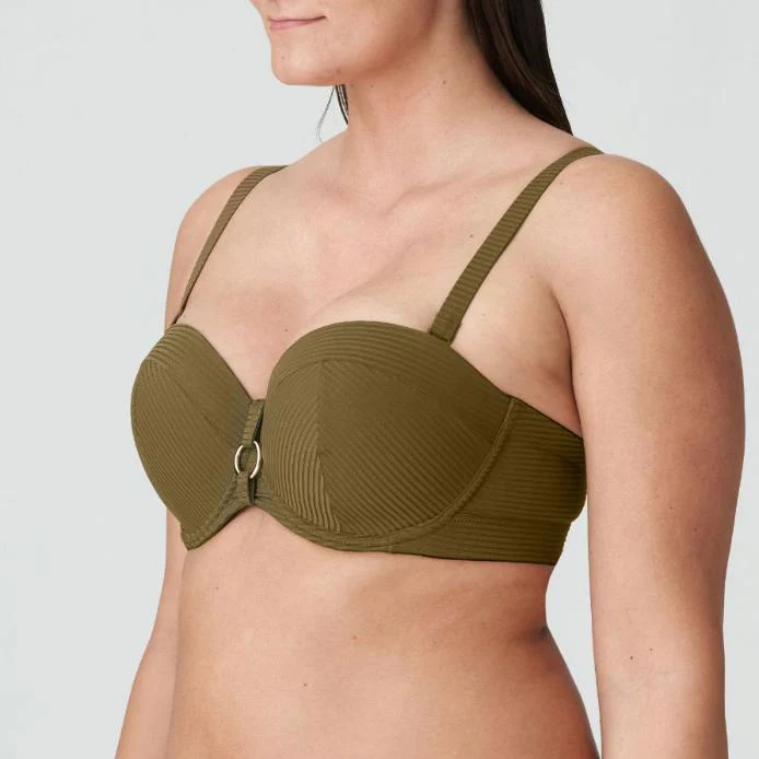 Sahara Voorgevormde Strapless Bikini Top 4006317 Olijf - Image 4
