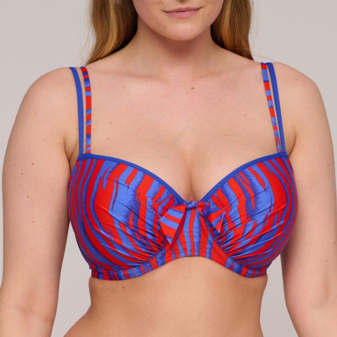 Skudai Voorgevormde Balconette Bikini Top 4012616 Wild Stripes