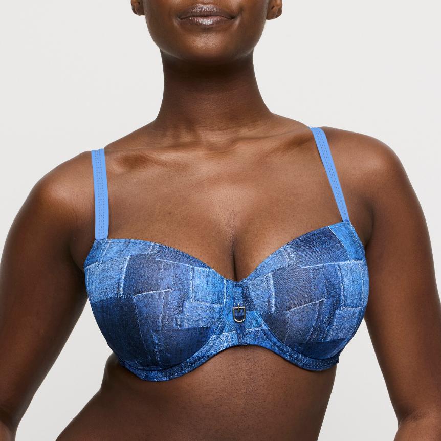 Mauna Voorgevormde Balconette Bh 0242512 Twill Blue