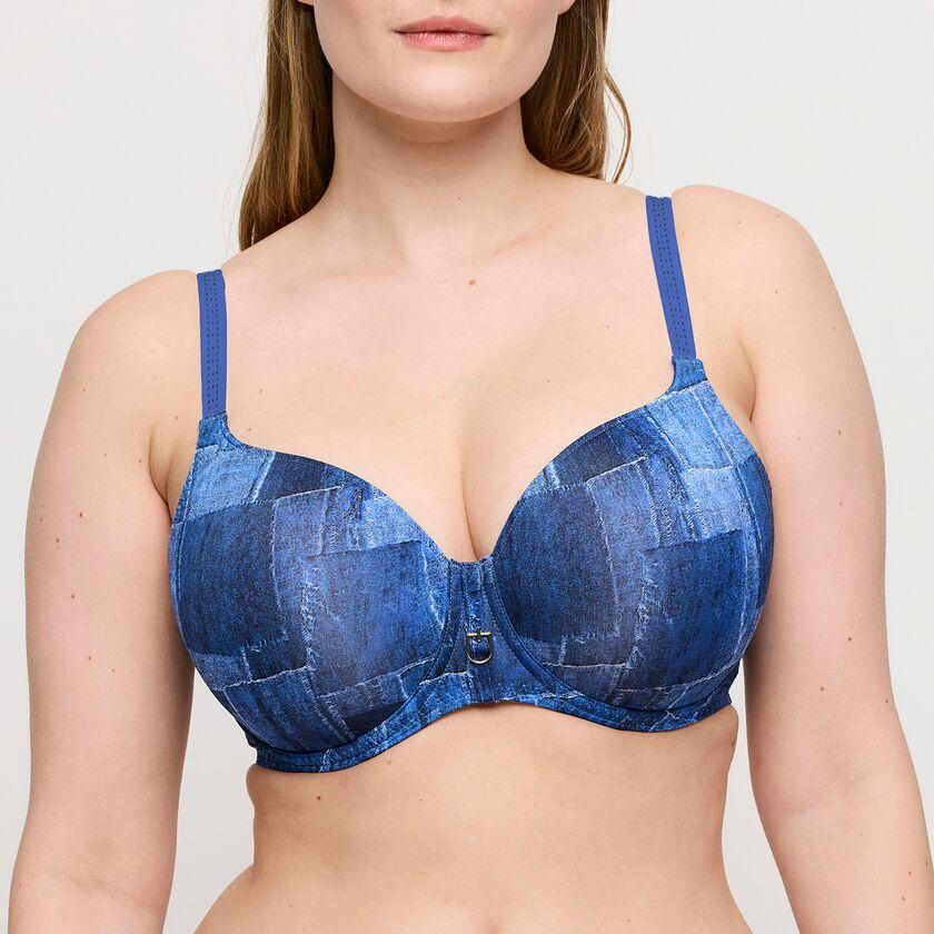 Mauna Voorgevormde Beugel Bh 0242510 Twill Blue