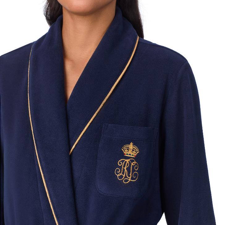 Fleece Badjas ILN52386 Navy - Image 3