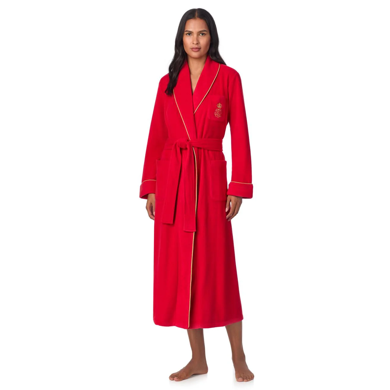 Fleece Badjas ILN52386 Red