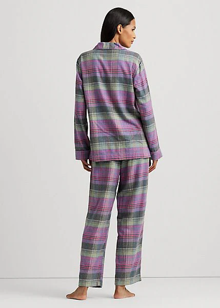 Ruit Pyjama ILN92271 Purp PLD - Image 2
