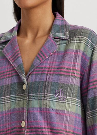 Ruit Pyjama ILN92271 Purp PLD - Image 3