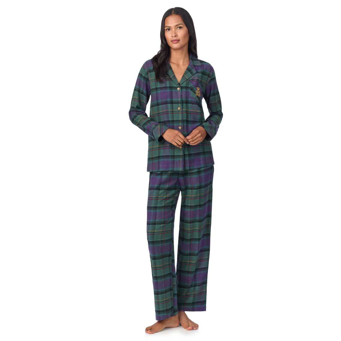 Ruit Pyjama ILN92374 Green PLD