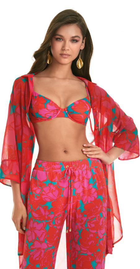 Floreale Blouse 682/02 Ares Coraal