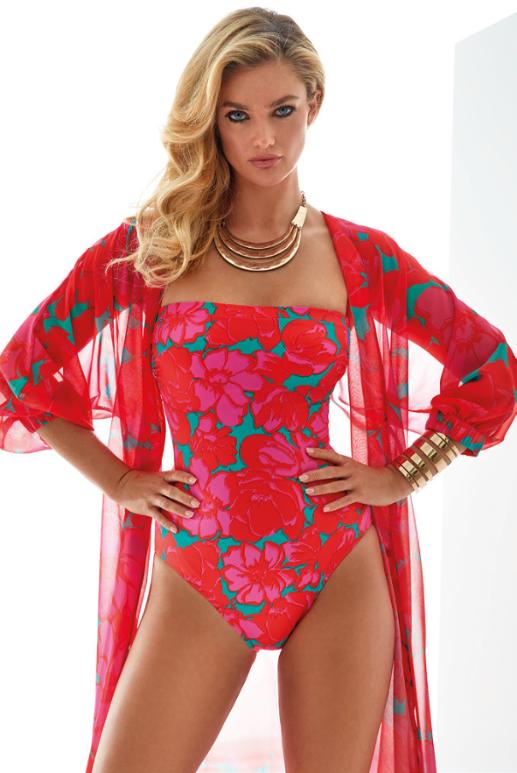 Floreale Strapless Badpak 303/02 Acapulco Coraal