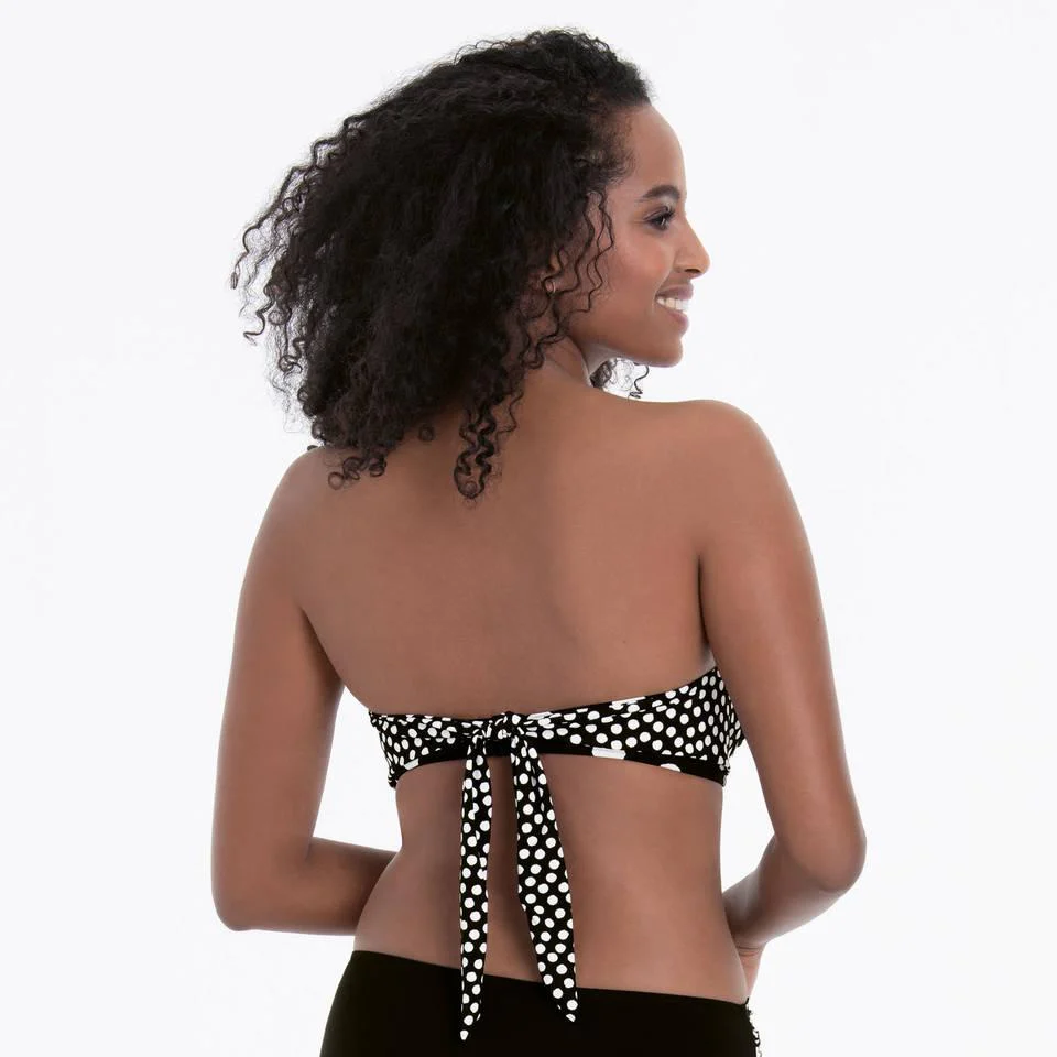 Summer Dot Bikini top 8800-1 Zwart-Wit - Image 3