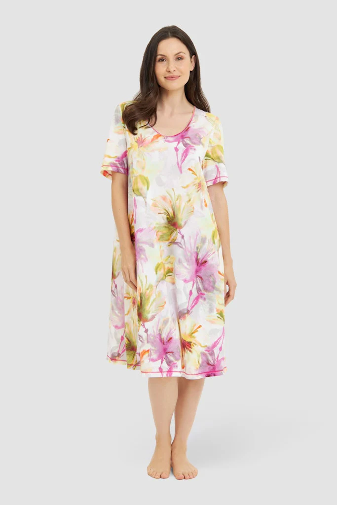 Romantic Flower Nachthemd 1253240 Multicolor