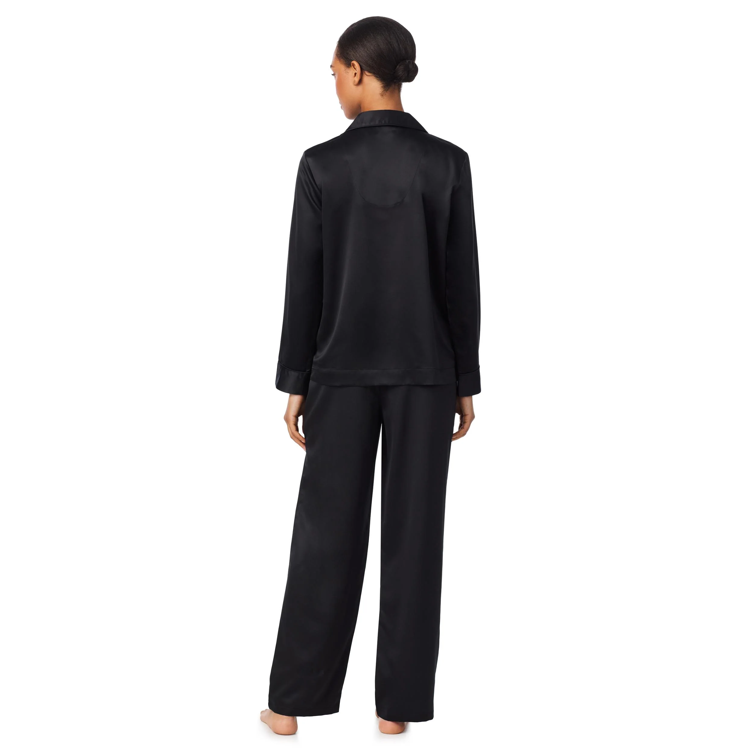 Satin Pyjama ILN92461 Black - Image 2