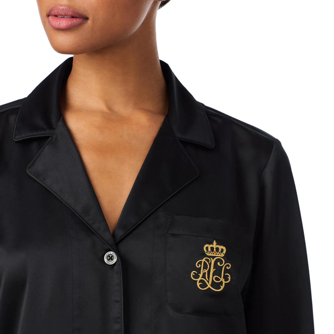 Satin Pyjama ILN92461 Black - Image 3