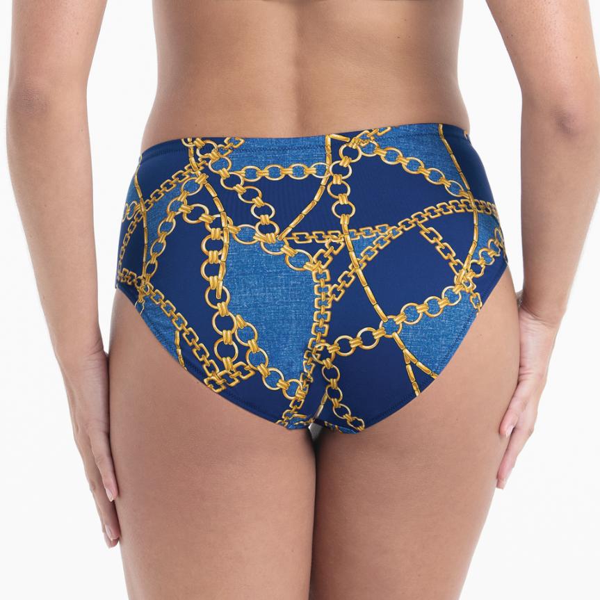 Sea Chains Bikini Slip 8795-0 Blue Denim - Image 2