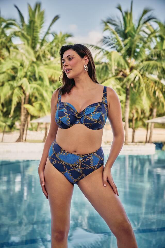 Sea Chains Bikini Slip 8795-0 Blue Denim - Image 3