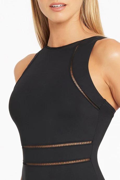 Essentials High Neck Badpak SL484Eco Black - Image 4