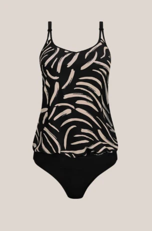 Turin Tankini Top Turin BL black/quartz sand - Image 2