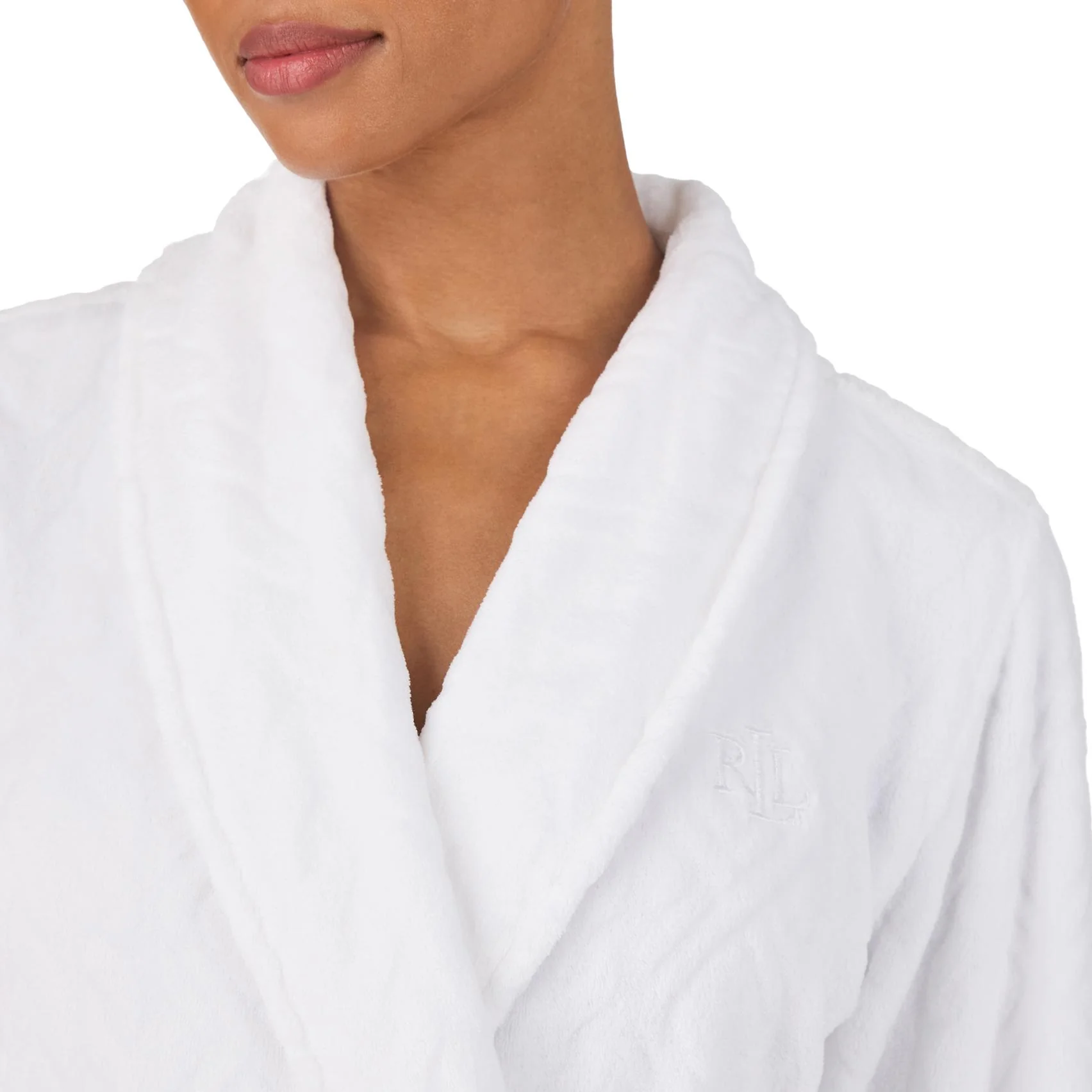 Uni Fleece Badjas ILN52455 White - Image 3