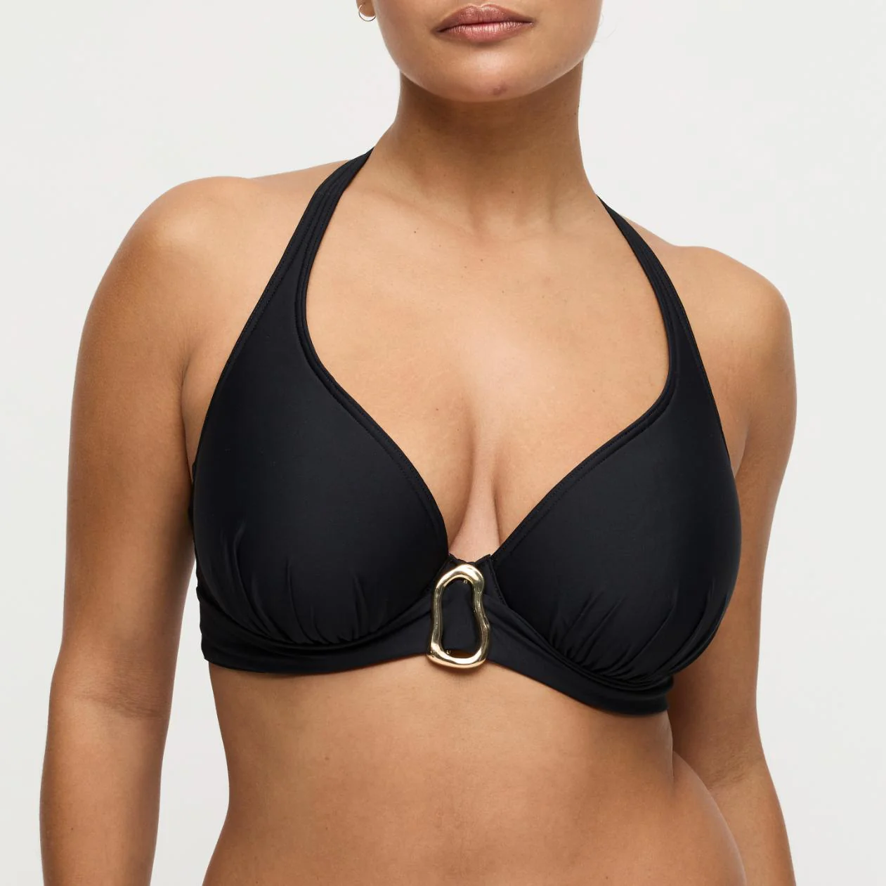 Uvita Voorgevormde Plunge Bikini Top 4013519 Zwart - Image 2